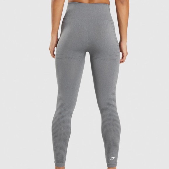 Gymshark Vital Seamless 2.0 leggings in Smokey Grey Marl - Picture 2 of 6